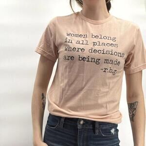 RBG Women's quote Pink Tshirt